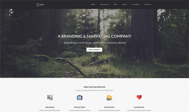 Finch Free Homepage PSD